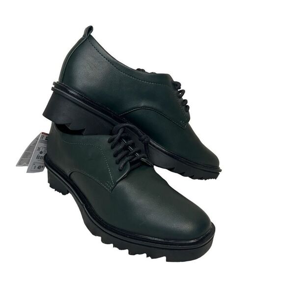 NWT Zara oxfords hunter green size 6 - Picture 10 of 12